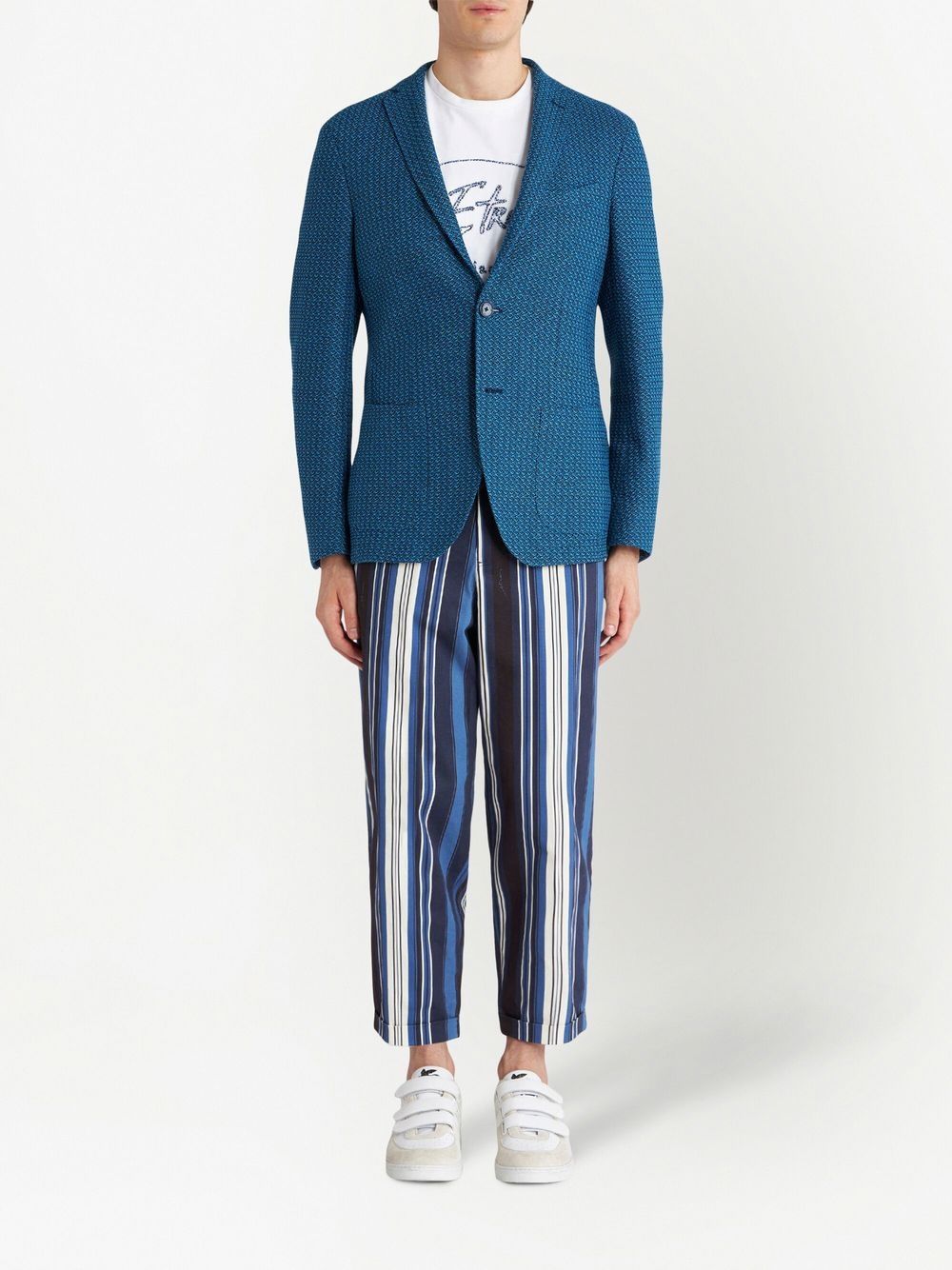 ETRO Einreihiges Sakko - Blau von ETRO