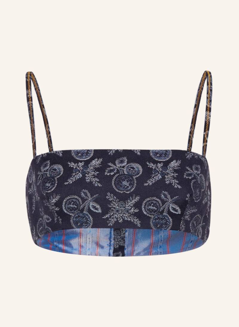 Etro Cropped-Top blau von ETRO