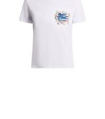 Etro Damen T-shirt In Weiß Mit Paisley-muster von ETRO