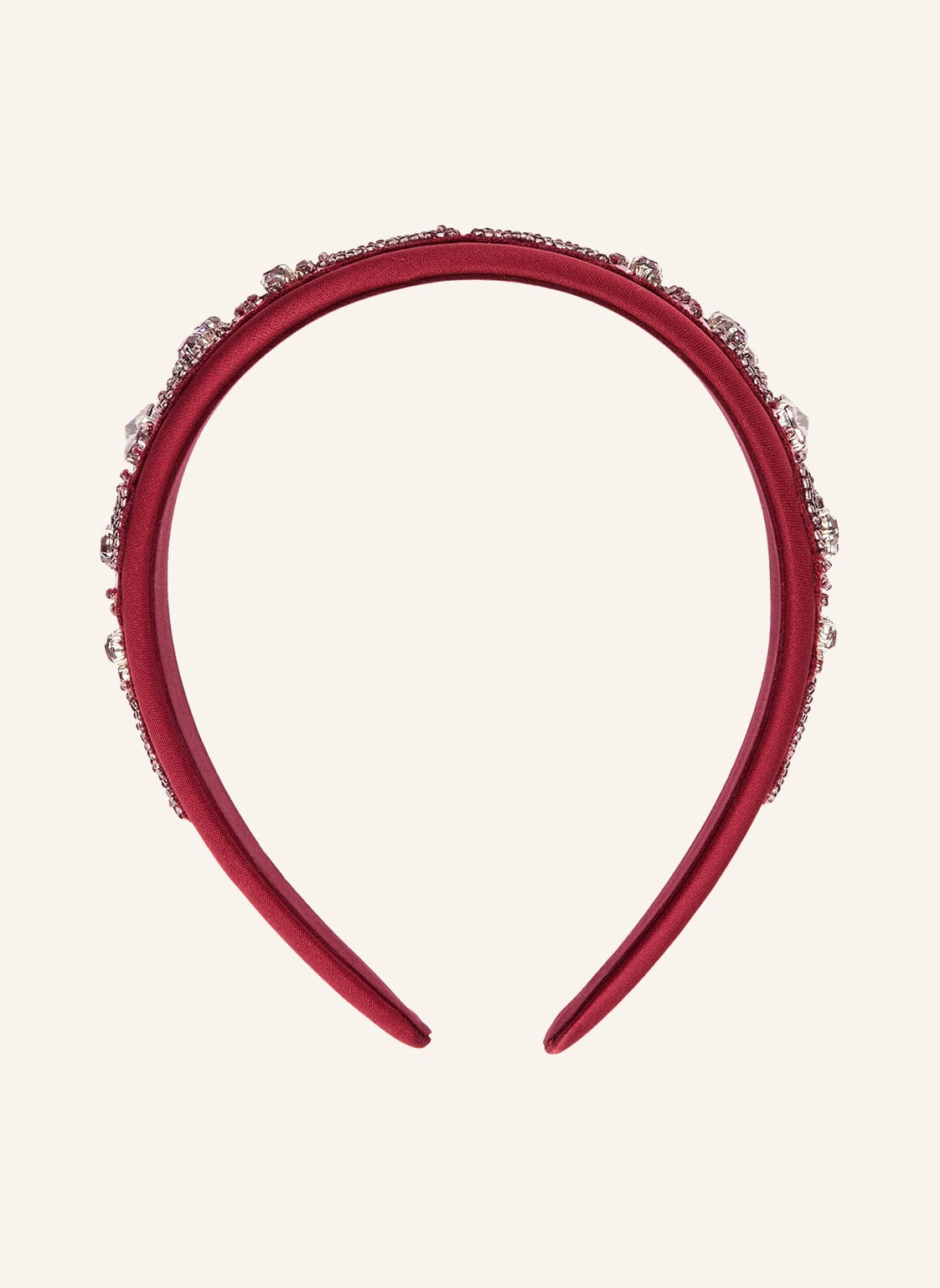 Etro Haarreif Aus Satin Mit Schmucksteinen rot von ETRO