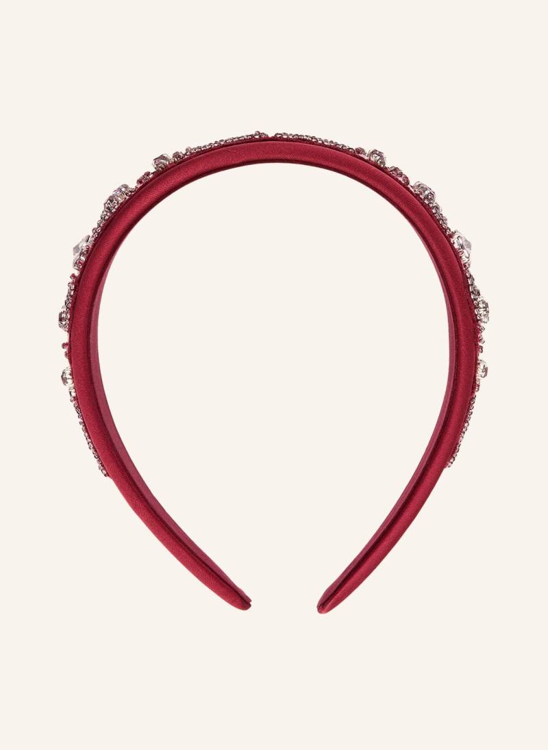 Etro Haarreif Aus Satin Mit Schmucksteinen rot von ETRO