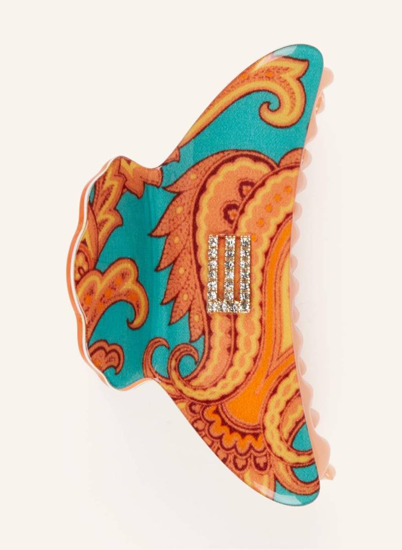 Etro Haarspange Mit Schmucksteinen blau von ETRO