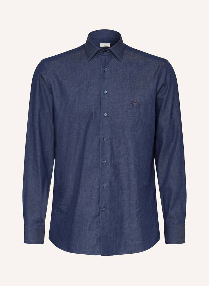 Etro Hemd Regular Fit In Jeansoptik blau von ETRO