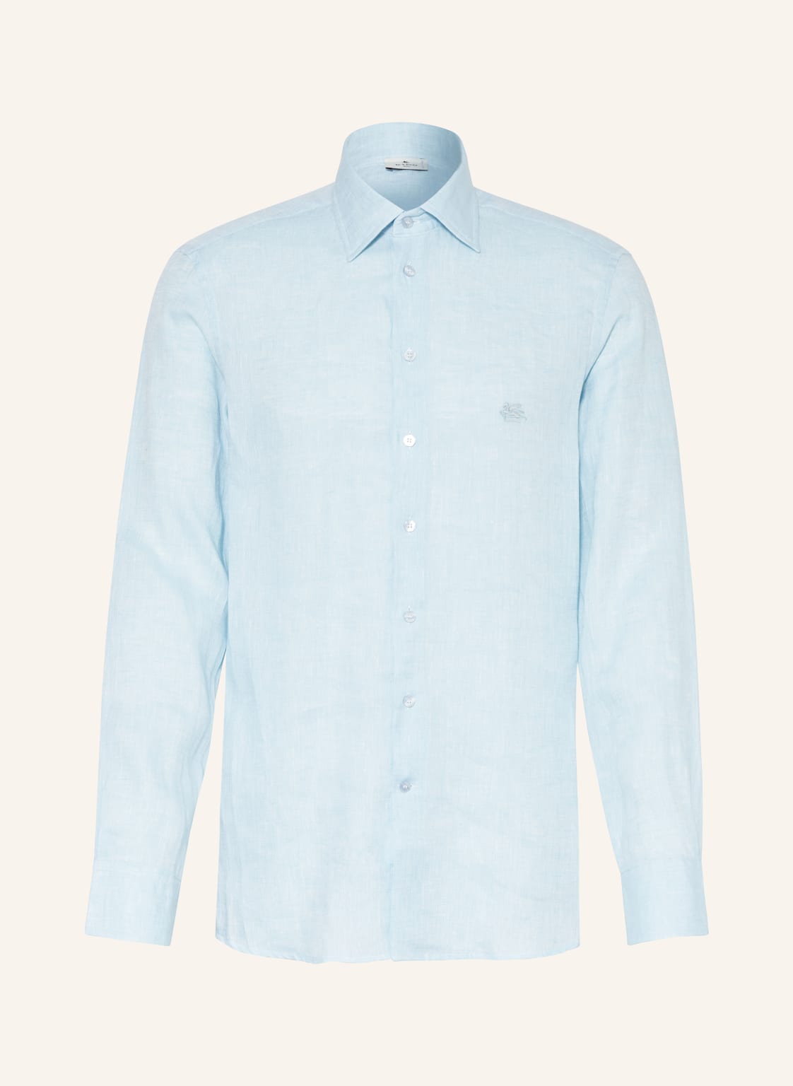 Etro Leinenhemd Regular Fit blau von ETRO