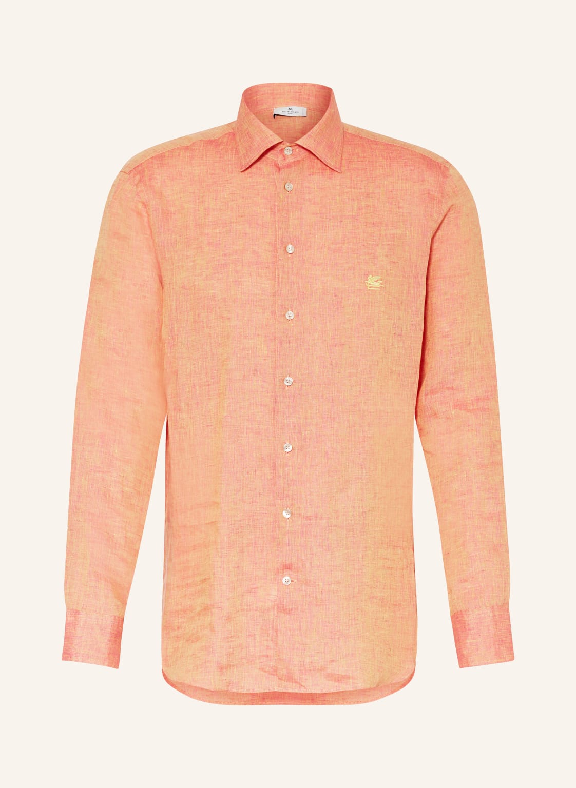 Etro Leinenhemd Regular Fit orange von ETRO