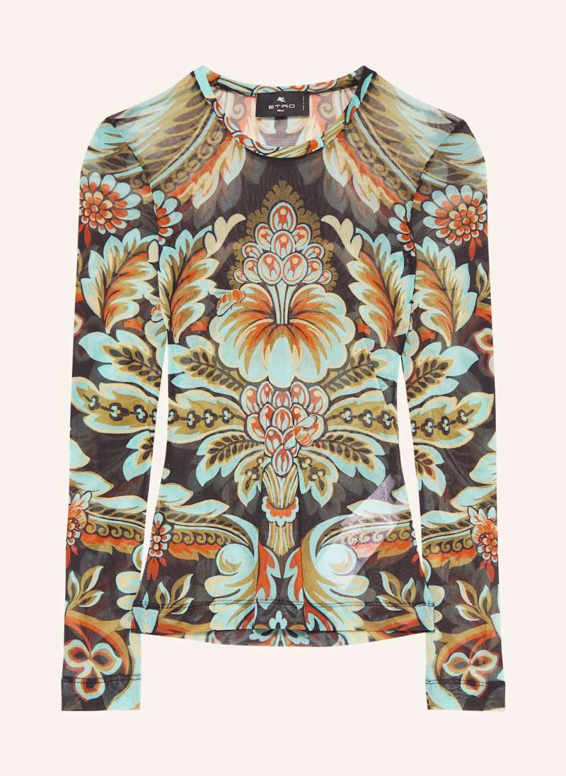 Etro Longsleeve Aus Mesh blau von ETRO