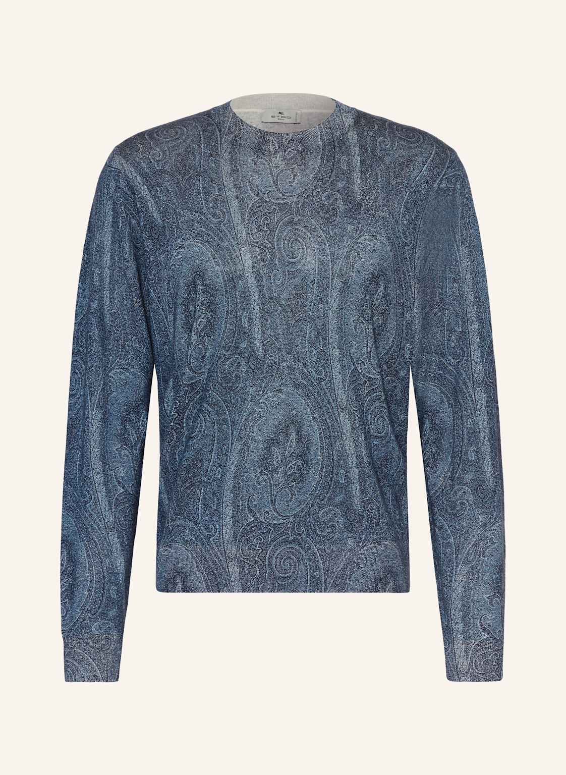 Etro Longsleeve Mit Seide Und Cashmere blau von ETRO
