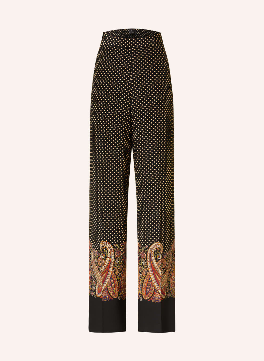 Etro Marlenehose Aus Seide schwarz von ETRO