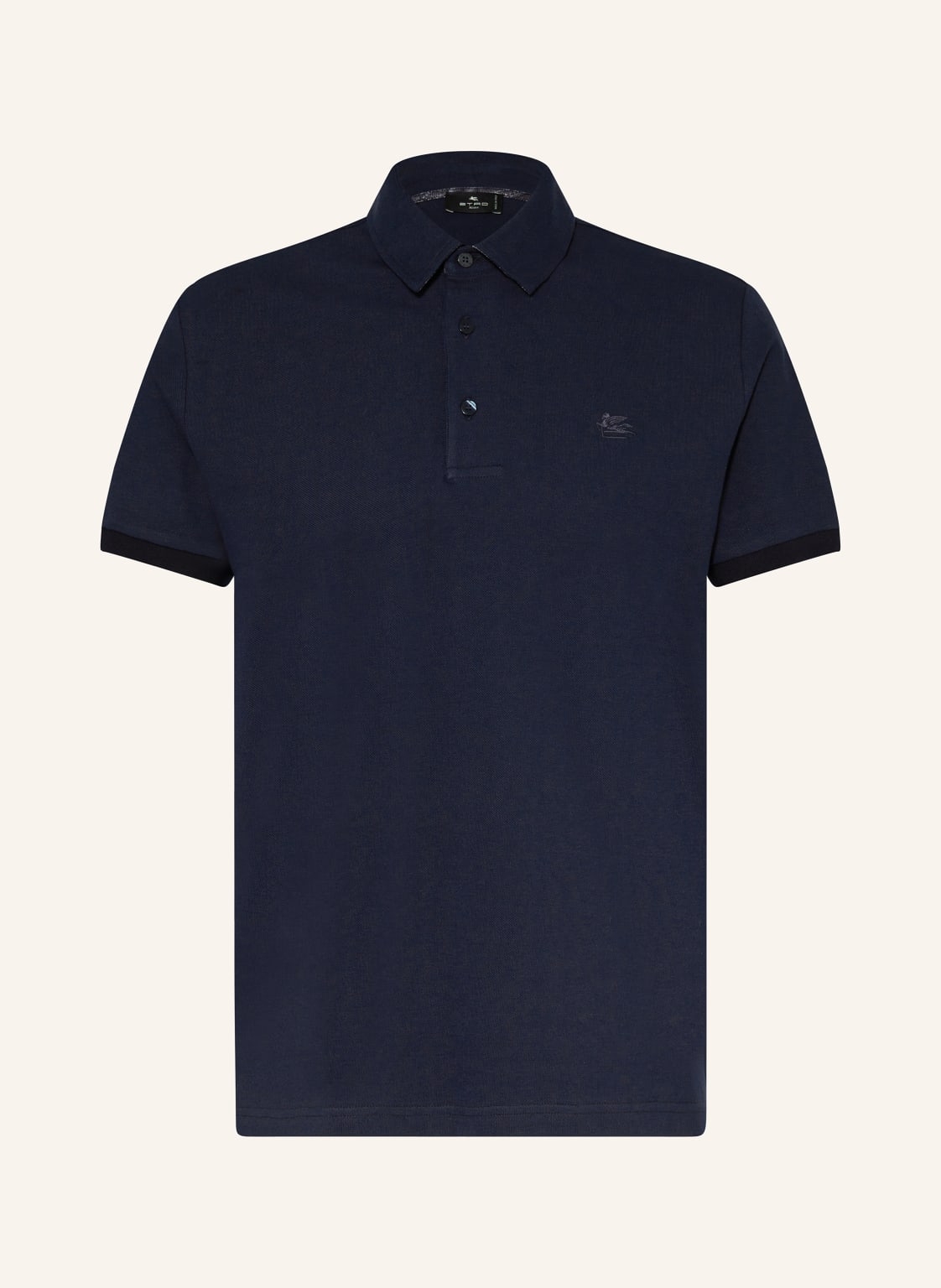 Etro Piqué-Poloshirt Regular Fit blau von ETRO