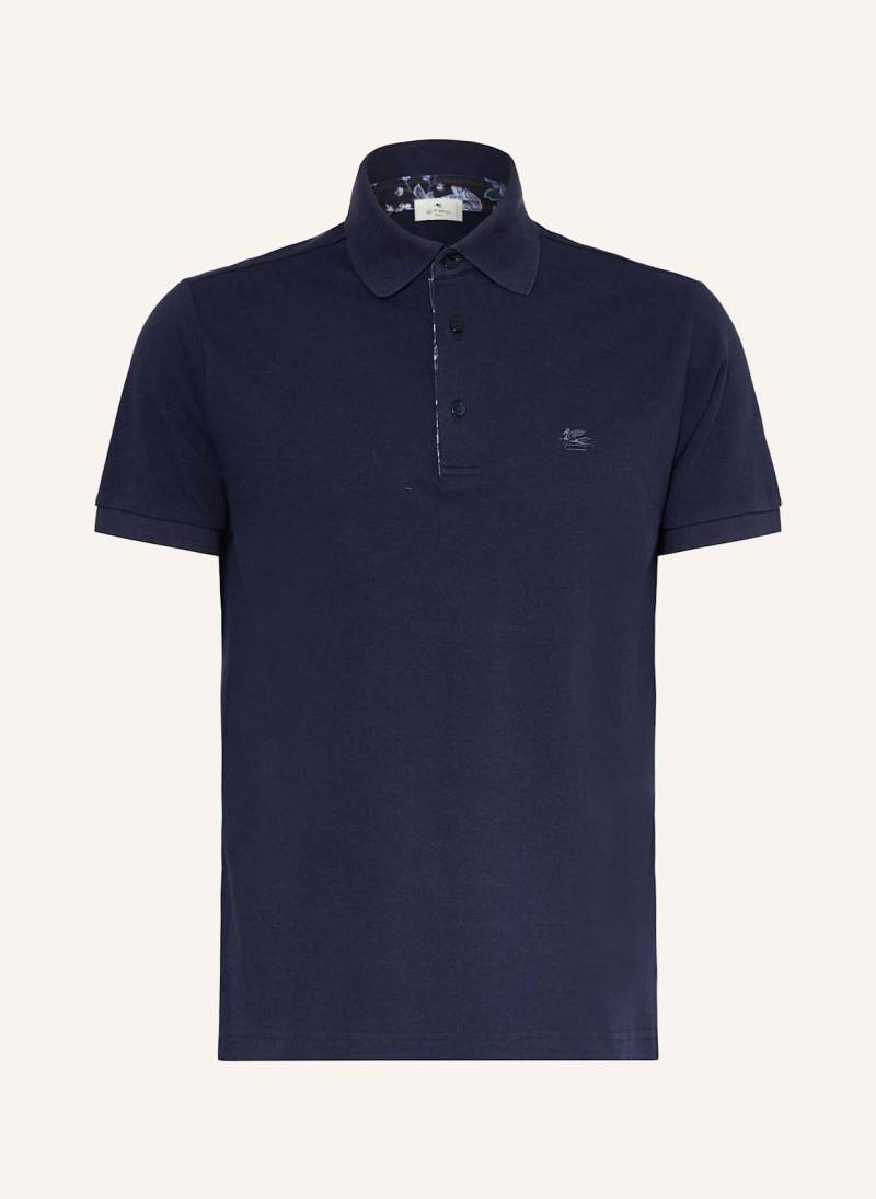 Etro Piqué-Poloshirt blau von ETRO