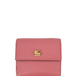 Etro Rötlich Violettes Lederportemonnaie Mit Pegasus-verzierung von ETRO