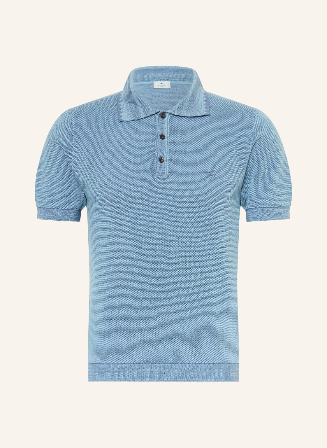 Etro Strick-Poloshirt blau von ETRO