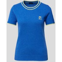 Etro T-Shirt in Strick-Optik in Blau, Größe M/L von ETRO