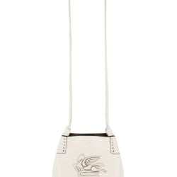 Etro Weiße Leder Mini Einkaufstasche von ETRO