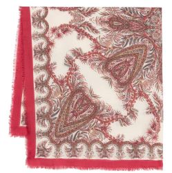 Etro Weißer Schal - 40% Wolle, 30% Kaschmir, 30% Seide von ETRO