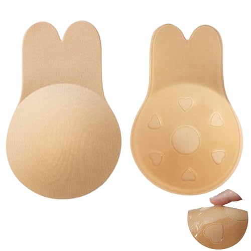 Klebe BH Push up Rückenfrei Nippelpads Unsichtbar Trägerloser Große Brust, Sticky Bra, Trägerlos ohne träger für kleine brüste Brautkleid Damen Rückenfreies Kleid - L von ETRSAIRL