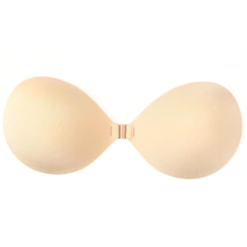 Klebe BH Push-Up Rückenfrei Große Brust Trägerloser, Sticky Bra, Unsichtbarer BH Selbstklebender Ohne Träger Damen, Invisible Strapless Bra Push-Up-C von ETRSAIRL