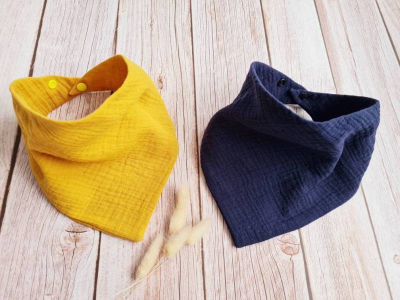 Halstuch Musselin Schal Dreieckstuch Uni Einfarbig Farbwahl Baby 62 68 74 80 86 92 98 104 110 Handmade von ETStoffzauber