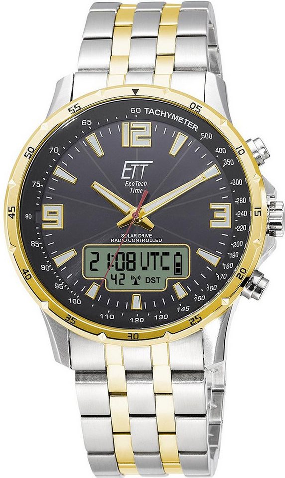ETT Eco Tech Time Chronograph Solar Drive Funk Professional Herrenfunkuhr von ETT Eco Tech Time