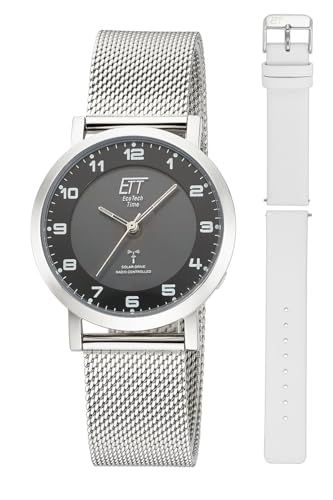 ETT Eco Tech Time Funk Solar Damen Uhr Analog mit Edelstahl,Leder Armband ELS-11625-22MS ETT Eco Tech Time Funk Solar Damen Uhr Analog mit Edelstahl,Leder Armband ELS-11625-22MS von ETT Eco Tech Time
