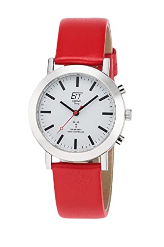 ETT Eco Tech Time Funk Solar Damen Uhr Analog mit Leder Armband ELS-11582-11L von ETT Eco Tech Time