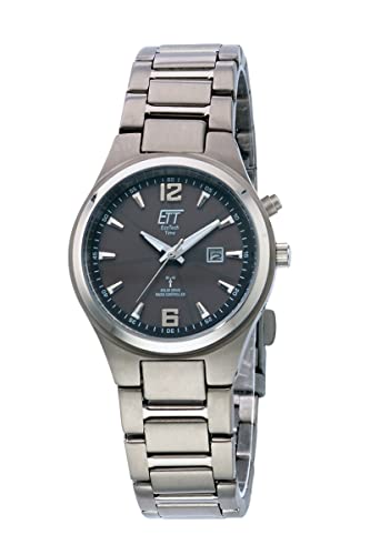 ETT Eco Tech Time Funk Solar Damen Uhr Analog mit Titan Armband ELT-11438-11M von ETT Eco Tech Time