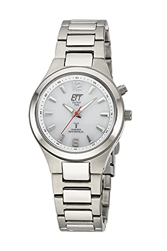 ETT Eco Tech Time Funk Solar Damen Uhr Analog mit Titan Armband ELT-11469-11M von ETT Eco Tech Time