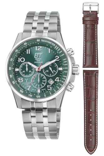 ETT Eco Tech Time Funk Solar Herren Uhr Analog mit Edelstahl massiv Armband EGS-11611-82MS ETT Eco Tech Time Funk Solar Herren Uhr Analog mit Edelstahl massiv Armband EGS-11611-82MS von ETT Eco Tech Time