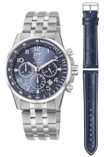 ETT Eco Tech Time Funk Solar Herren Uhr Analog mit Edelstahl massiv Armband EGS-11613-32MS ETT Eco Tech Time Funk Solar Herren Uhr Analog mit Edelstahl massiv Armband EGS-11613-32MS von ETT Eco Tech Time