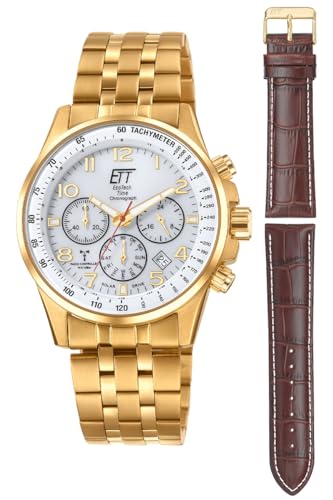 ETT Eco Tech Time Funk Solar Herren Uhr Analog mit Edelstahl massiv Armband EGS-11614-42MS ETT Eco Tech Time Funk Solar Herren Uhr Analog mit Edelstahl massiv Armband EGS-11614-42MS von ETT Eco Tech Time