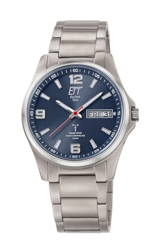 ETT Eco Tech Time Funk Solar Herren Uhr Analog mit Titan Armband EGT-11602-31M ETT Eco Tech Time Funk Solar Herren Uhr Analog mit Titan Armband EGT-11602-31M von ETT Eco Tech Time