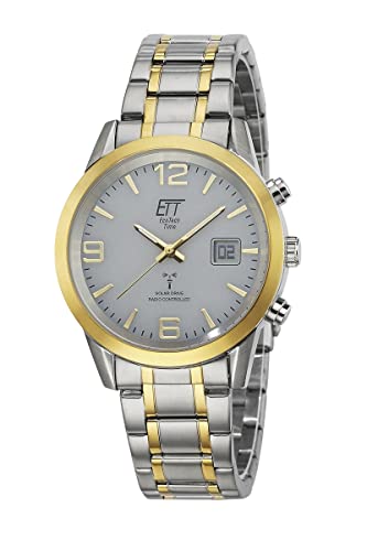 ETT Eco Tech Time Funk Solar Herren Uhr Analog mit digitalem Datum mit Edelstahl Armband EGS-11501-42M ETT Eco Tech Time Funk Solar Herren Uhr Analog mit digitalem Datum mit Edelstahl Armband EGS-11501-42M von ETT Eco Tech Time