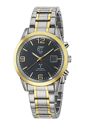 ETT Eco Tech Time Funk Solar Herren Uhr Analog mit digitalem Datum mit Edelstahl Armband EGS-11502-32M ETT Eco Tech Time Funk Solar Herren Uhr Analog mit digitalem Datum mit Edelstahl Armband EGS-11502-32M von ETT Eco Tech Time