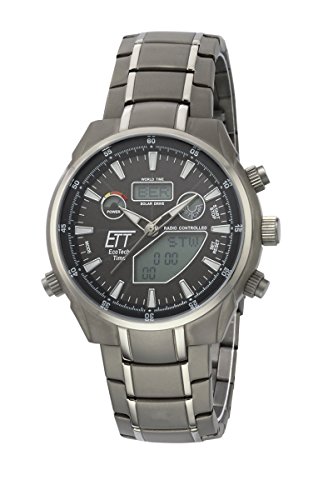 ETT Eco Tech Time Funk Solar Weltzeit Herren Uhr Chronograph mit Titan Armband EGT-11339-60M ETT Eco Tech Time Funk Solar Weltzeit Herren Uhr Chronograph mit Titan Armband EGT-11339-60M von ETT Eco Tech Time