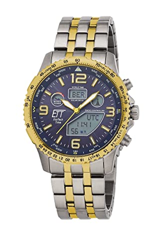 ETT Eco Tech Time Funk Solar Weltzeit Herren Uhr Chronograph mit Titan Armband EGT-11576-31M ETT Eco Tech Time Funk Solar Weltzeit Herren Uhr Chronograph mit Titan Armband EGT-11576-31M von ETT Eco Tech Time