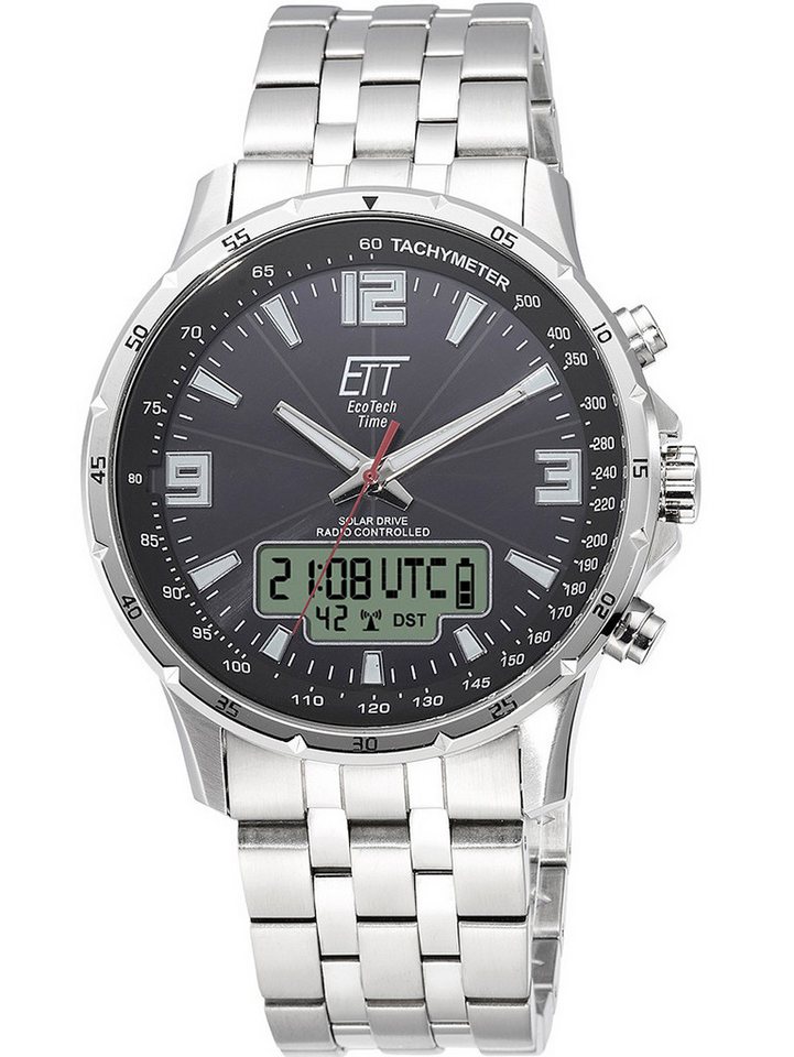 ETT Eco Tech Time Quarzuhr ETT EGS-11551-21M Solar Drive Funk Professional Herrenuhr 43mm 10ATM ETT EGS-11551-21M Solar Drive Funk Professional Herrenuhr 43mm 10ATM von ETT Eco Tech Time