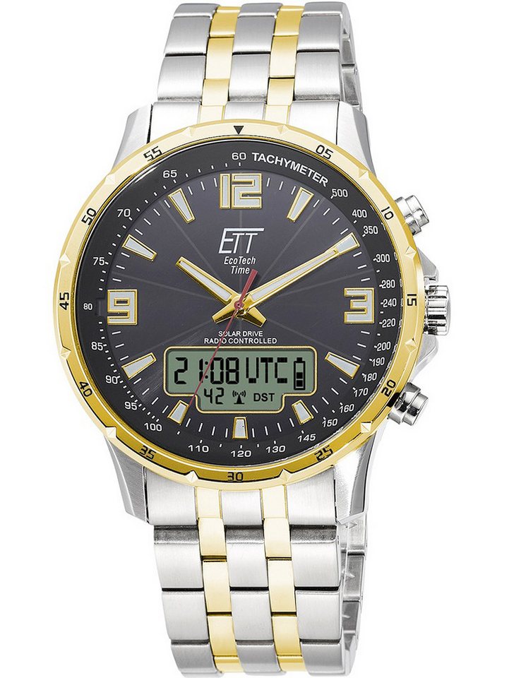 ETT Eco Tech Time Quarzuhr ETT EGS-11553-21M Solar Drive Funk Professional Herrenuhr 43mm 10ATM ETT EGS-11553-21M Solar Drive Funk Professional Herrenuhr 43mm 10ATM von ETT Eco Tech Time