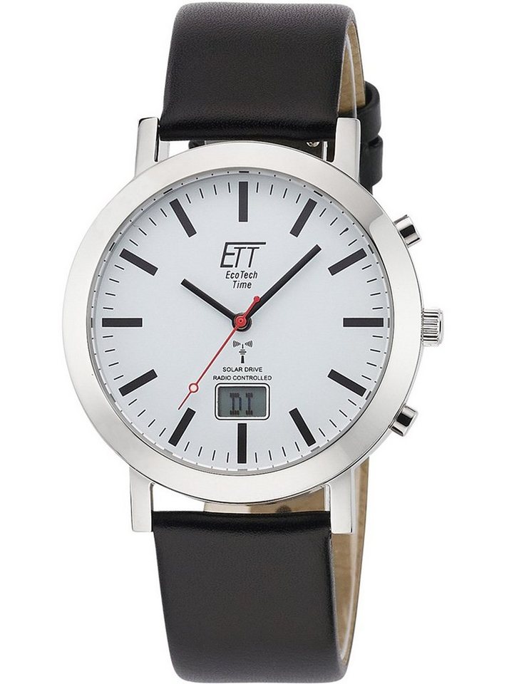 ETT Eco Tech Time Quarzuhr ETT EGS-11577-11L Herrenuhr Solar Funkuhr 41mm 5ATM ETT EGS-11577-11L Herrenuhr Solar Funkuhr 41mm 5ATM von ETT Eco Tech Time