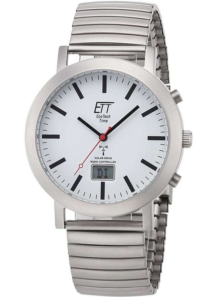 ETT Eco Tech Time Quarzuhr ETT EGS-11580-11M Herrenuhr Zugband Solar Funkuhr 41mm 5ATM ETT EGS-11580-11M Herrenuhr Zugband Solar Funkuhr 41mm 5ATM von ETT Eco Tech Time