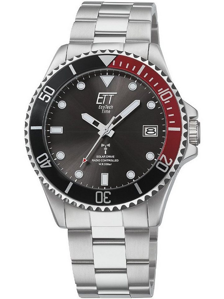 ETT Eco Tech Time Quarzuhr ETT EGS-11604-25M Professional Solar Funk Herrenuhr 44mm 20ATM ETT EGS-11604-25M Professional Solar Funk Herrenuhr 44mm 20ATM von ETT Eco Tech Time