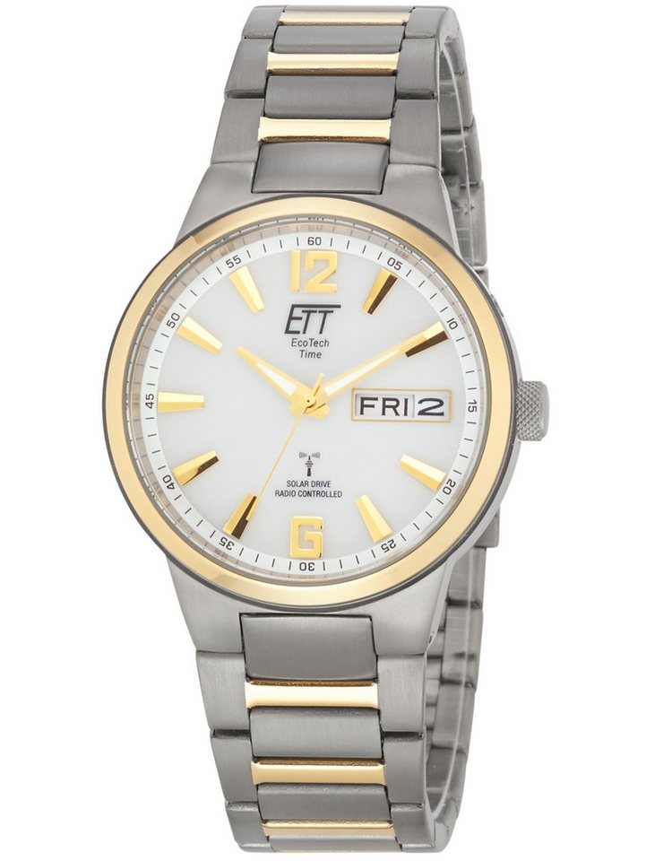 ETT Eco Tech Time Quarzuhr ETT EGT-11322-11M Solar Drive Funkuhr Everest II Titan Herrenuhr 40mm ETT EGT-11322-11M Solar Drive Funkuhr Everest II Titan Herrenuhr 40mm von ETT Eco Tech Time