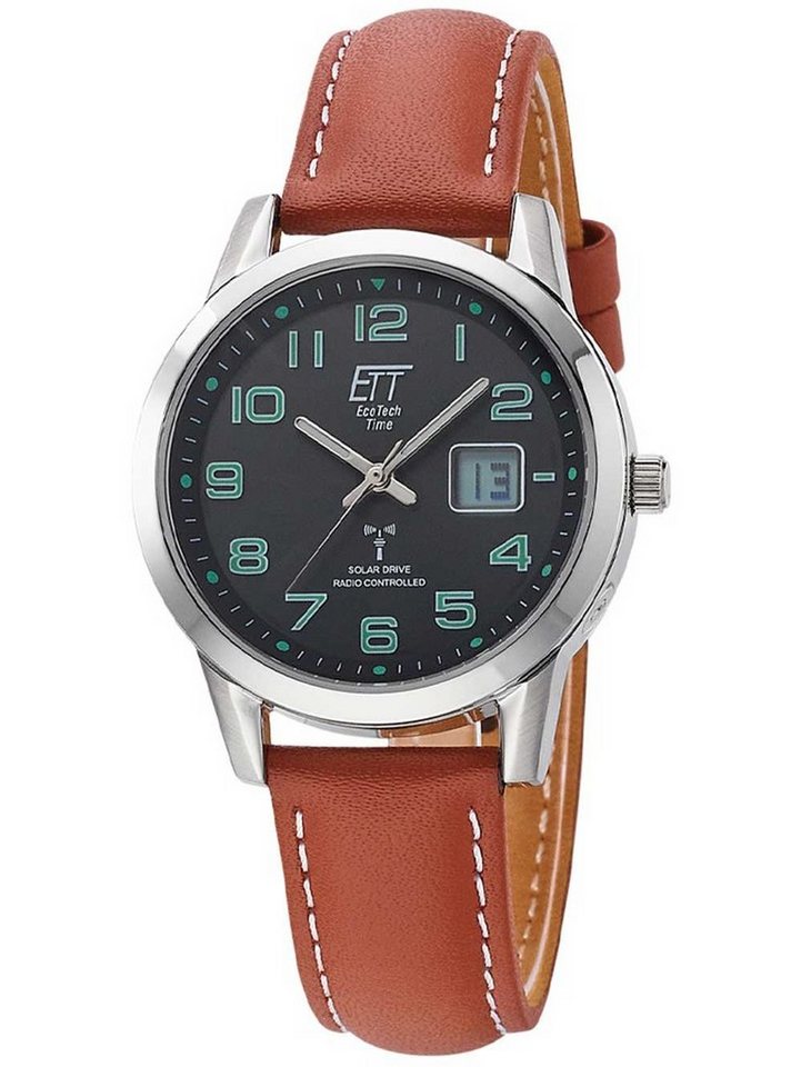 ETT Eco Tech Time Quarzuhr ETT ELS-11588-22L Solar Drive Funkuhr Gobi Damenuhr 34mm 5ATM ETT ELS-11588-22L Solar Drive Funkuhr Gobi Damenuhr 34mm 5ATM von ETT Eco Tech Time