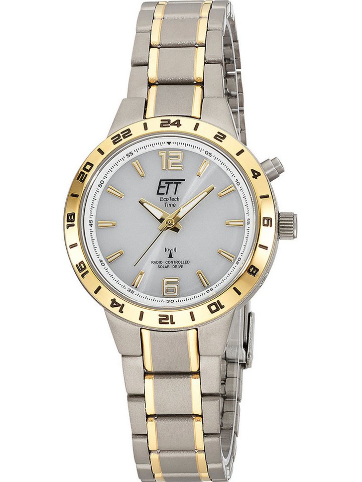 ETT Eco Tech Time Quarzuhr ETT ELT-11449-11M Funkuhr Solar Drive Basic Titanium Damenuhr 32mm 5AT ETT ELT-11449-11M Funkuhr Solar Drive Basic Titanium Damenuhr 32mm 5ATM von ETT Eco Tech Time