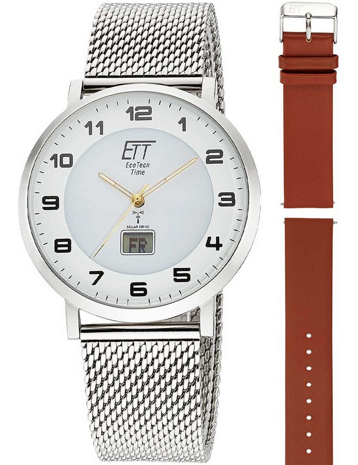 ETT Eco Tech Time Quarzuhr ETT Eco Tech Time EGS-11620-12MS Herrenuhr Atacama Solar Funkuhr ETT Eco Tech Time EGS-11620-12MS Herrenuhr Atacama Solar Funkuhr von ETT Eco Tech Time