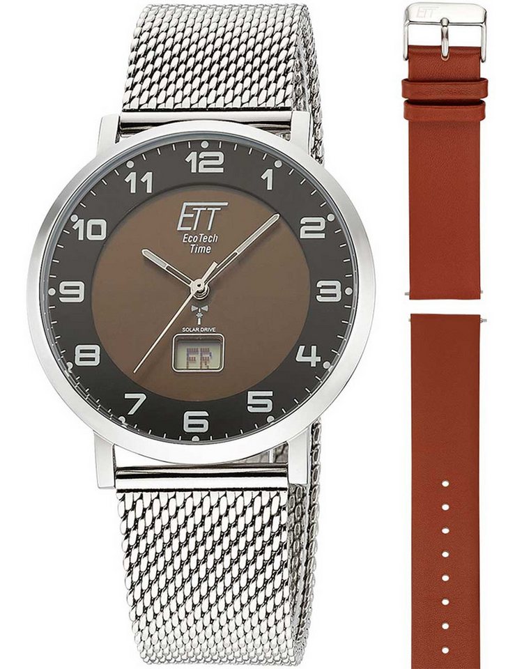 ETT Eco Tech Time Quarzuhr ETT Eco Tech Time EGS-11624-22MS Herrenuhr Atacama Solar Funkuhr ETT Eco Tech Time EGS-11624-22MS Herrenuhr Atacama Solar Funkuhr von ETT Eco Tech Time