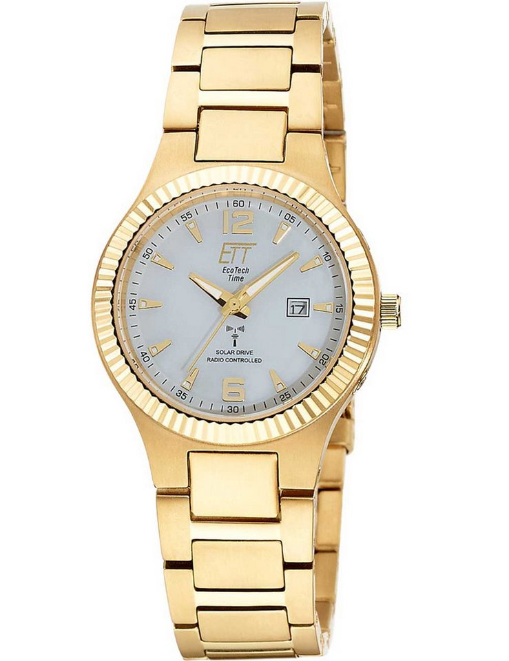 ETT Eco Tech Time Quarzuhr ETT Eco Tech Time ELT-11673-12M Damenuhr Solar-Funk Titanium Everest L ETT Eco Tech Time ELT-11673-12M Damenuhr Solar-Funk Titanium Everest Lady 32mm 5ATM von ETT Eco Tech Time