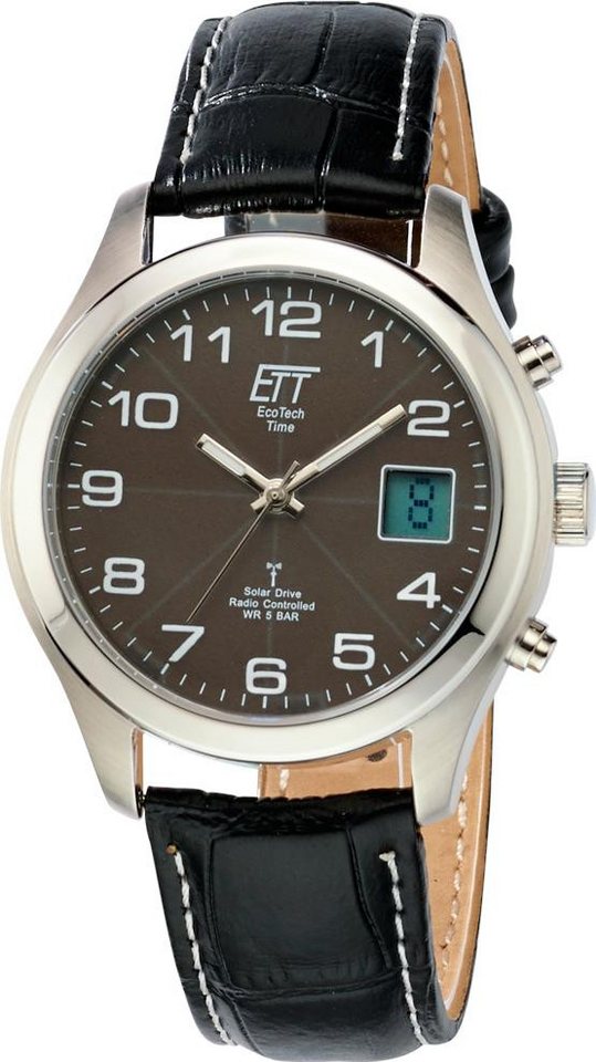 ETT Eco Tech Time Quarzuhr Solar Drive Funk Basic Herrenfunkuhr ETT Eco Tech Time Quarzuhr Solar Drive Funk Basic Herrenfunkuhr von ETT Eco Tech Time