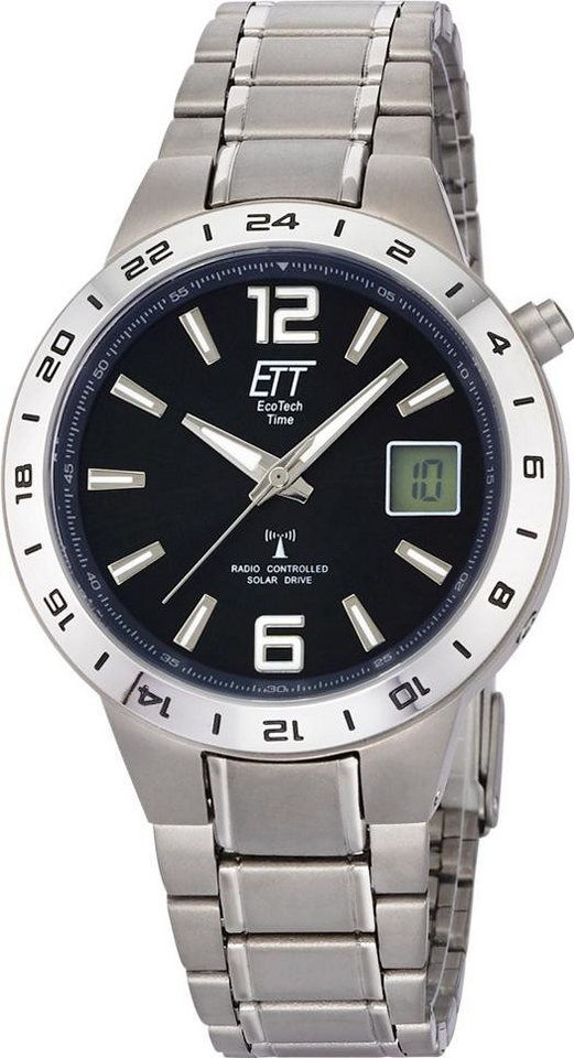 ETT Eco Tech Time Quarzuhr Solar Drive Funk Basic Titan Herrenfunkuhr ETT Eco Tech Time Quarzuhr Solar Drive Funk Basic Titan Herrenfunkuhr von ETT Eco Tech Time