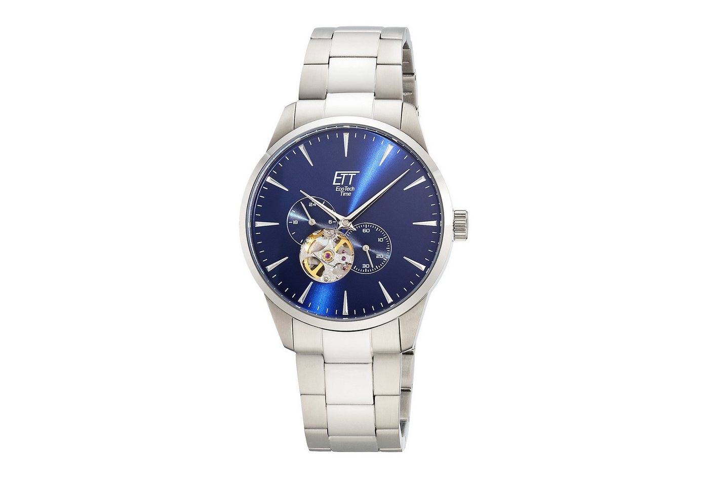 ETT Automatikuhr Motion Drive EGS-40402-31M, Armbanduhr, Herrenuhr, Mechanische Uhr, Edelstahlarmband, analog von ETT