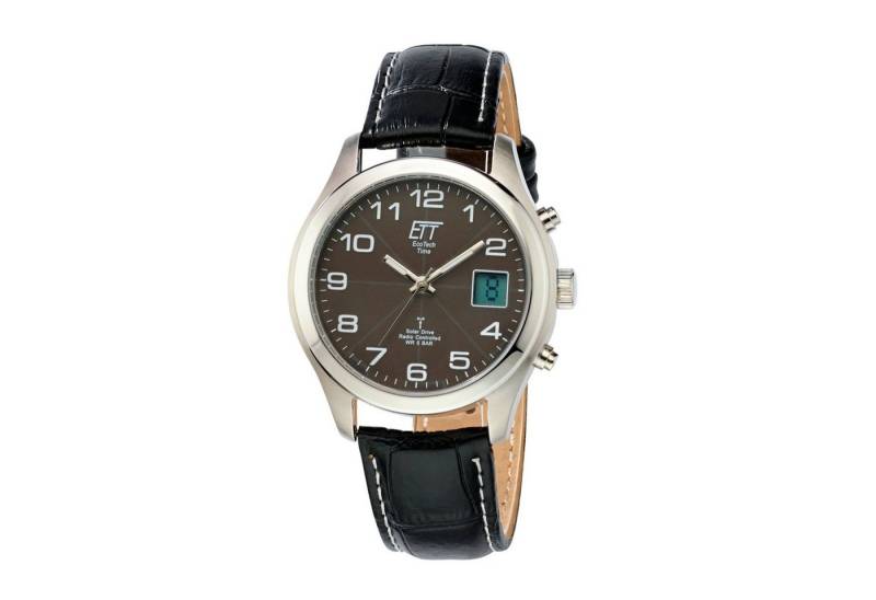 ETT Funkuhr Eco Tech Time Solar Drive Funk Basic Herrenuhr - EGS-11330-50L von ETT